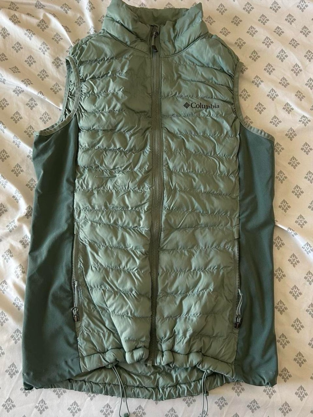 Columbia Light Green Quilted Packable Women's Vest